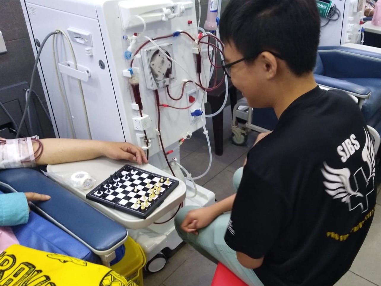 St John’s Ambulance Brigade Befriending at NKF Dialysis Centre.